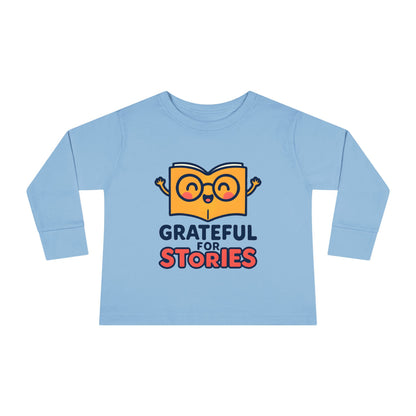 Grateful for Stories Toddler Long Sleeve Tee