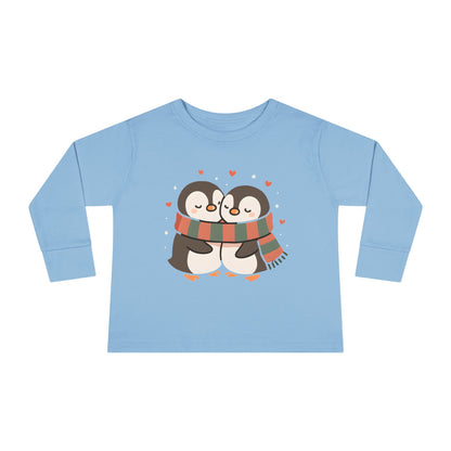Penguin Hug Toddler Long Sleeve Tee