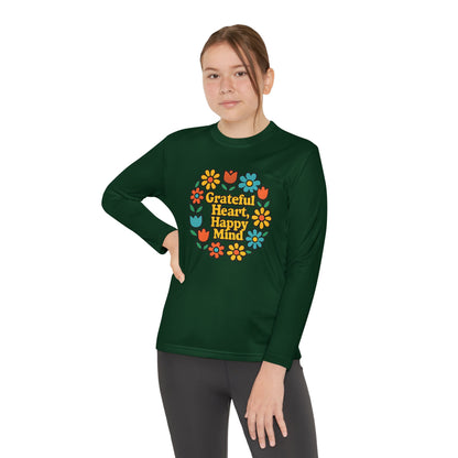 Grateful Heart Happy Mind Youth Long Sleeve Tee