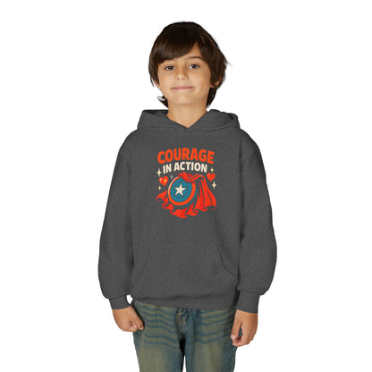 Youth Courage In Action Hooded sweatshirt