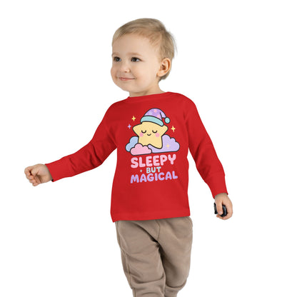 Sleepy But Magical Toddler Long Sleeve Tee
