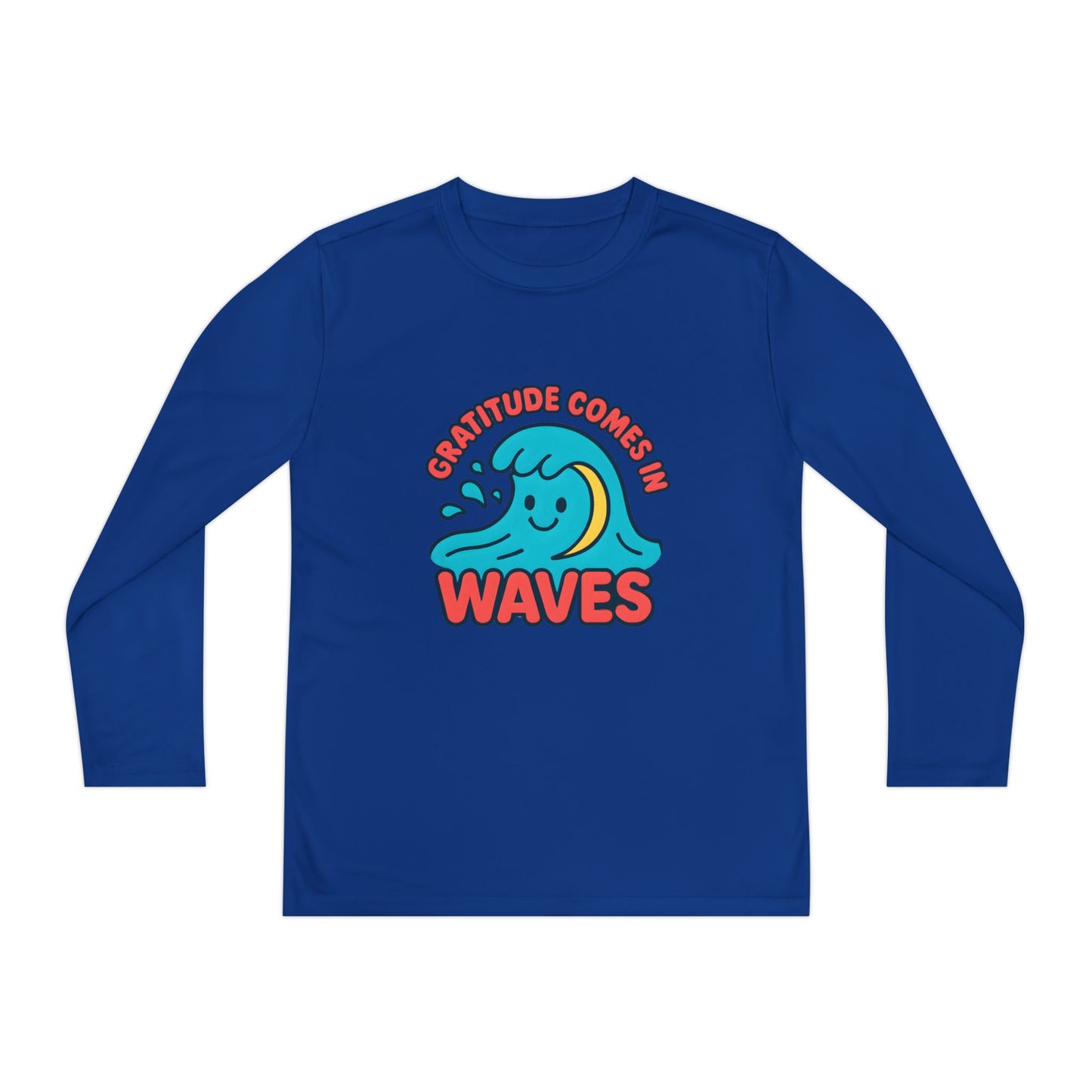 Gratitude Comes in Waves Youth Long Sleeve Tee