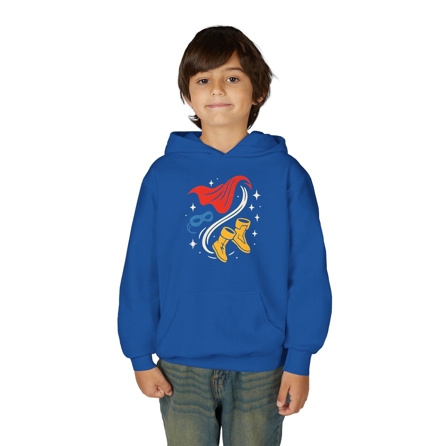 Youth Superhero Cape & Mask Banana Sweatshirt