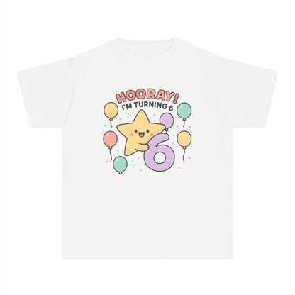 Hooray! I’m Turning 6 – Kids Relaxed Fit T-Shirt