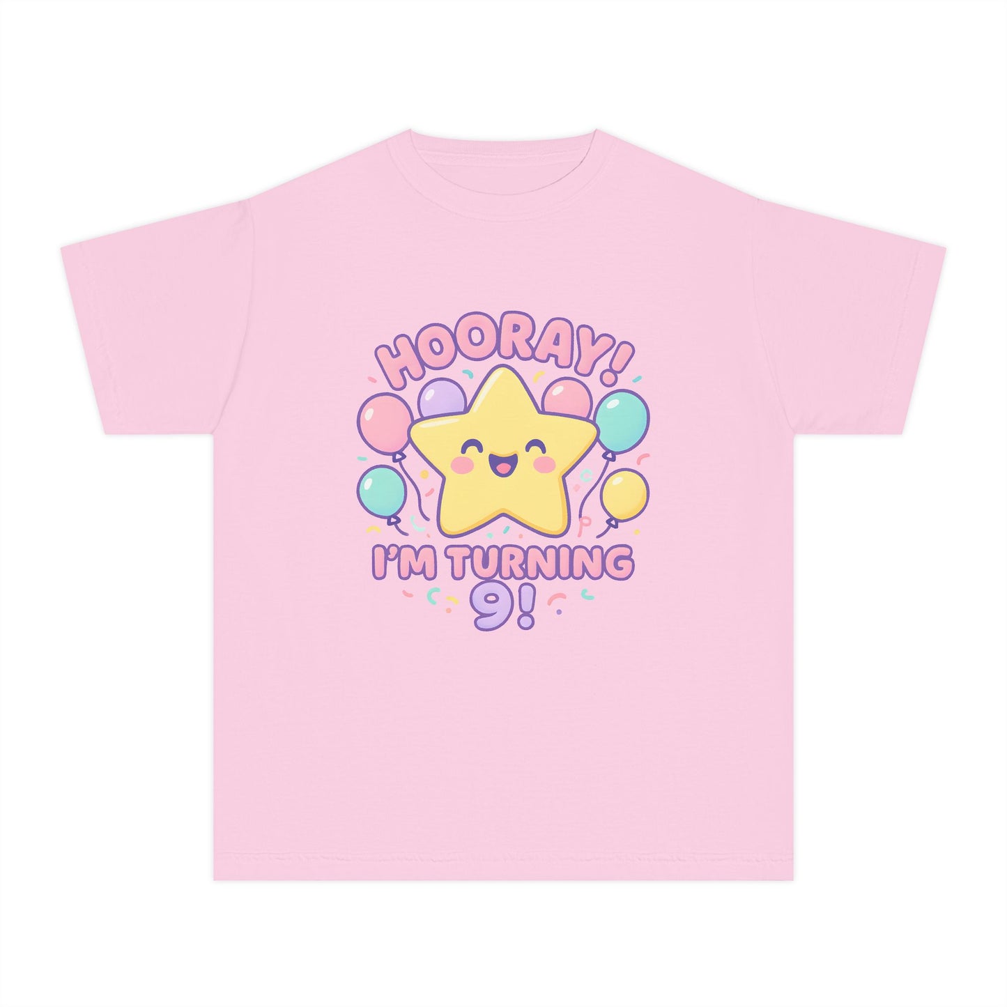 Hooray! I’m Turning 9 – Kids Relaxed Fit T-Shirt
