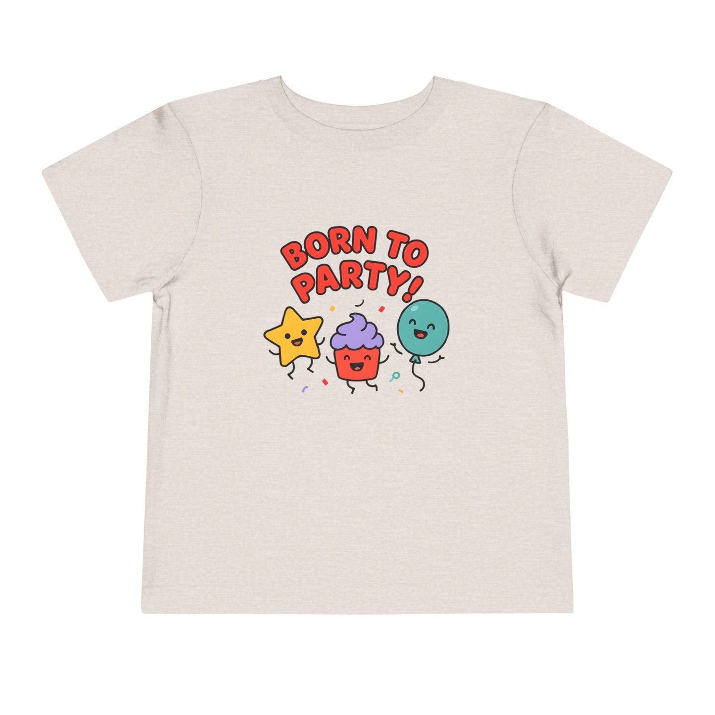 Born to Party – Toddler Soft Cotton T-Shirt