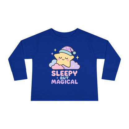 Sleepy But Magical Toddler Long Sleeve Tee