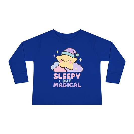 Sleepy But Magical Toddler Long Sleeve Tee