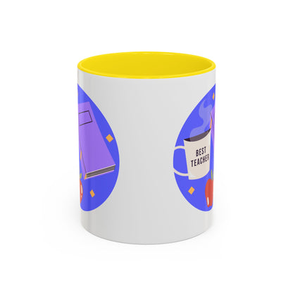 Best Teacher Accent Coffee Mug - Perfect Gift for Educators
