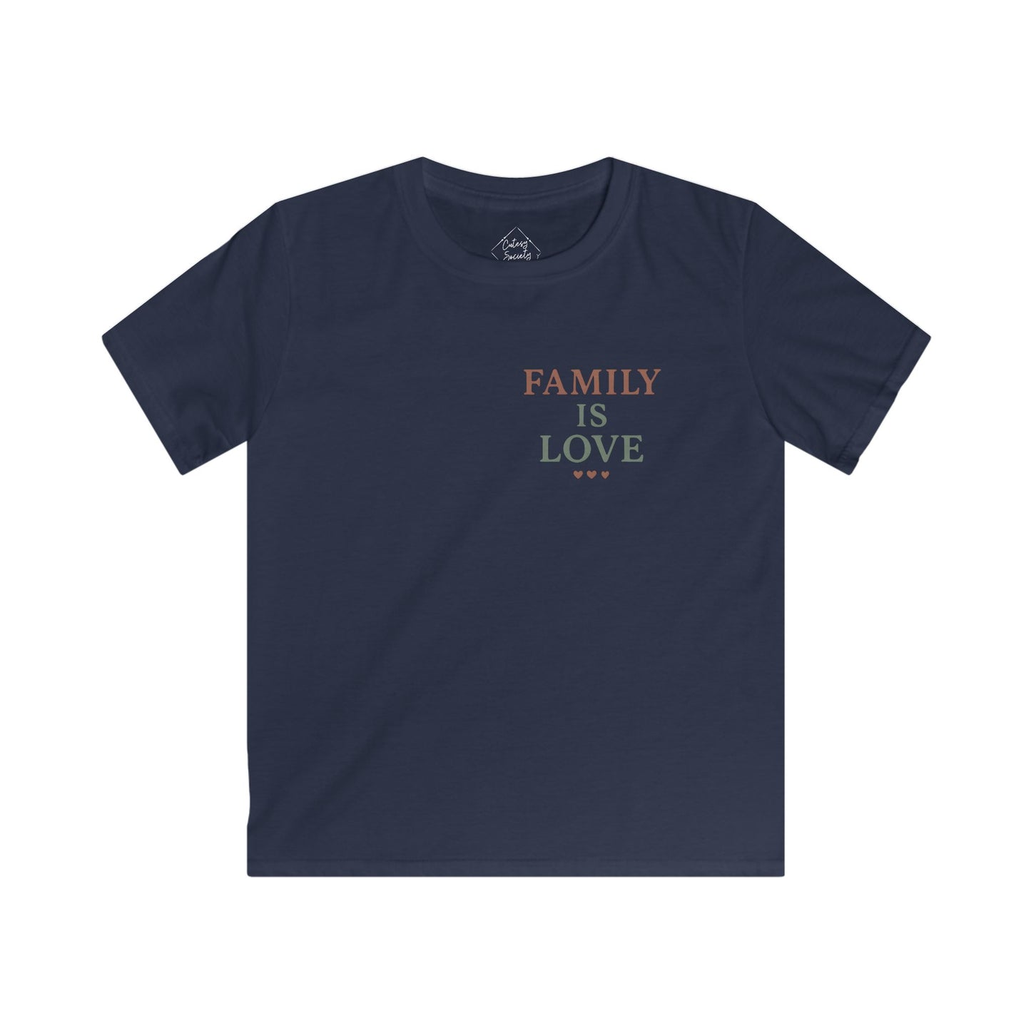 Family Is Love – Kids Soft Cotton T-Shirt