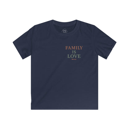 Family Is Love – Kids Soft Cotton T-Shirt