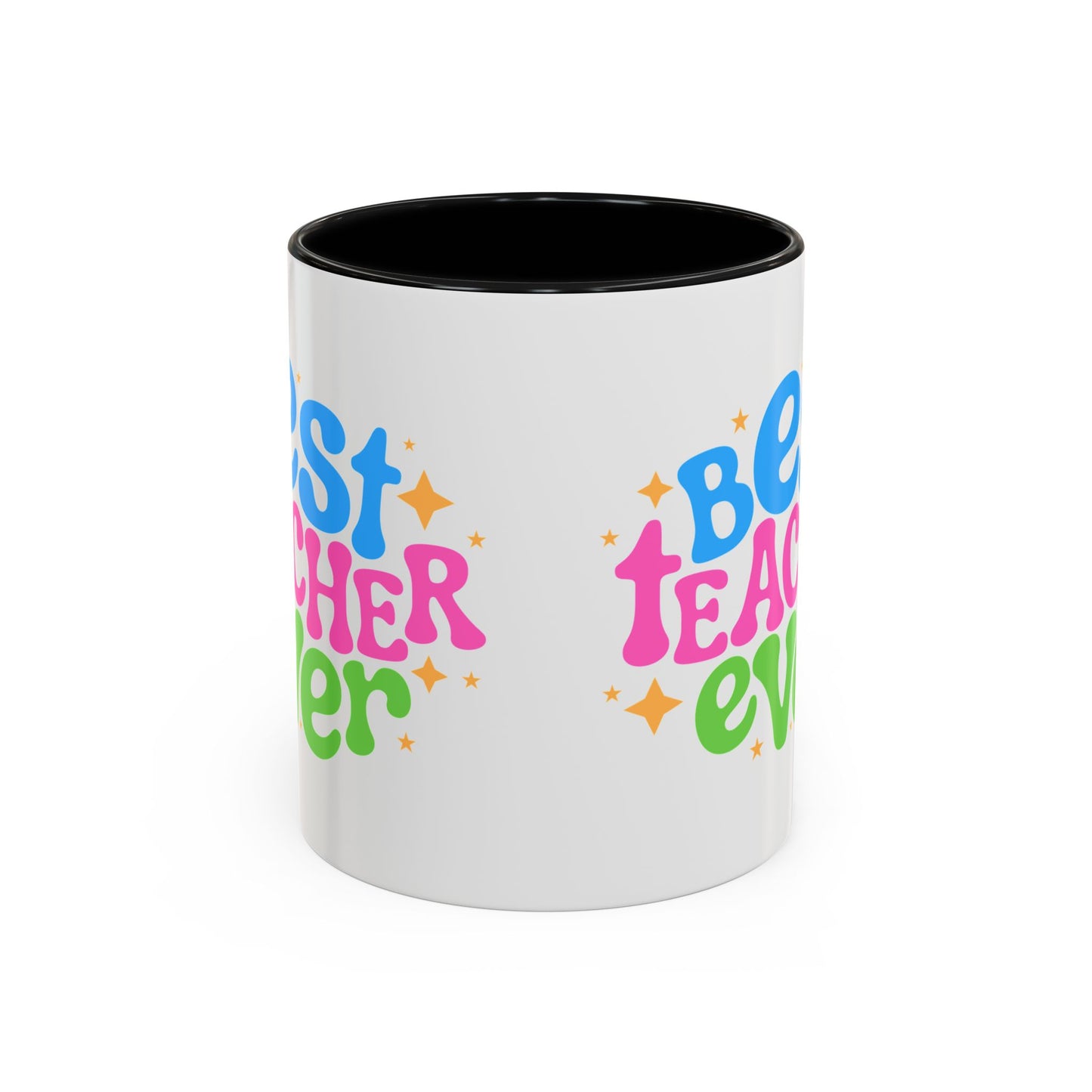 Best Teacher Ever Accent Coffee Mug - Perfect Gift for Educators | 11oz & 15oz