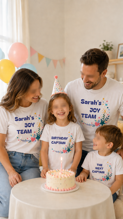 Birthday Joy Team ad hero - Birthday Captain - Kids Relaxed Fit T-Shirt