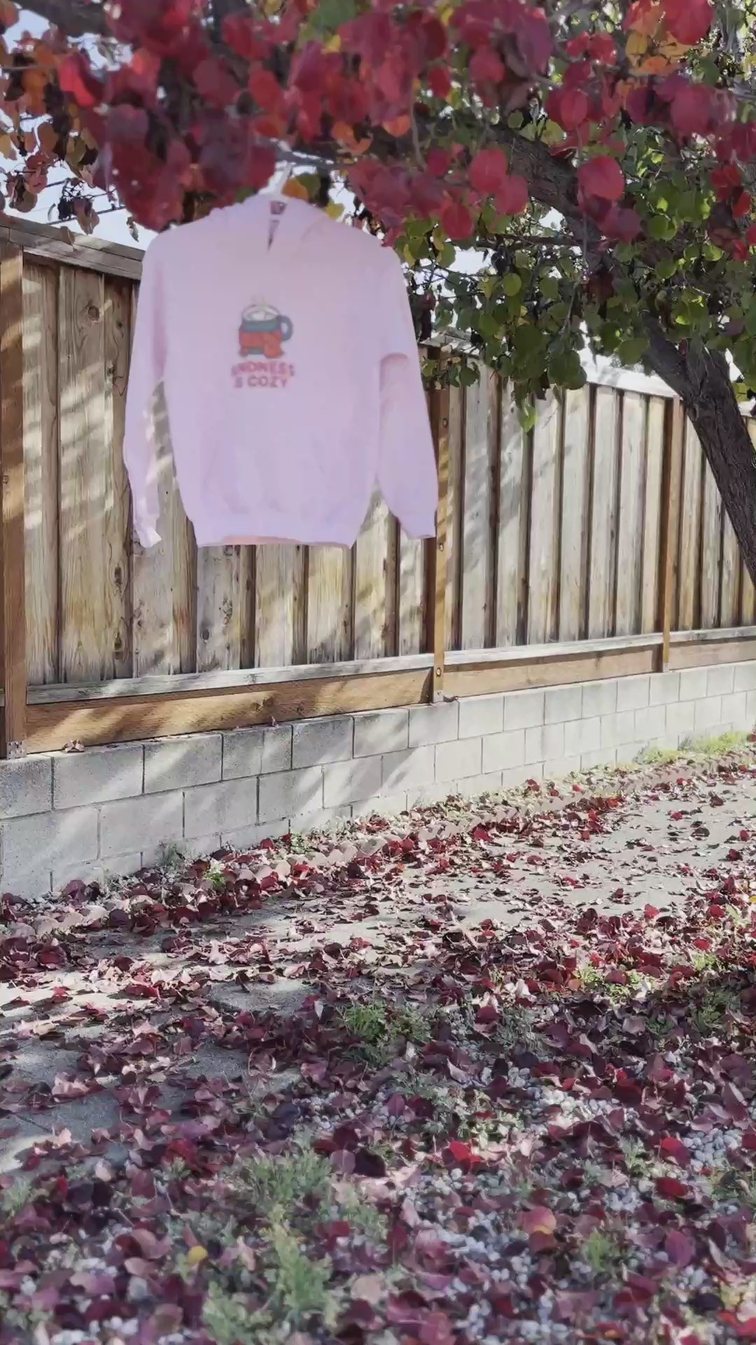 Real product video: Kindness Is Cozy (Light Pink) — original recorded sound