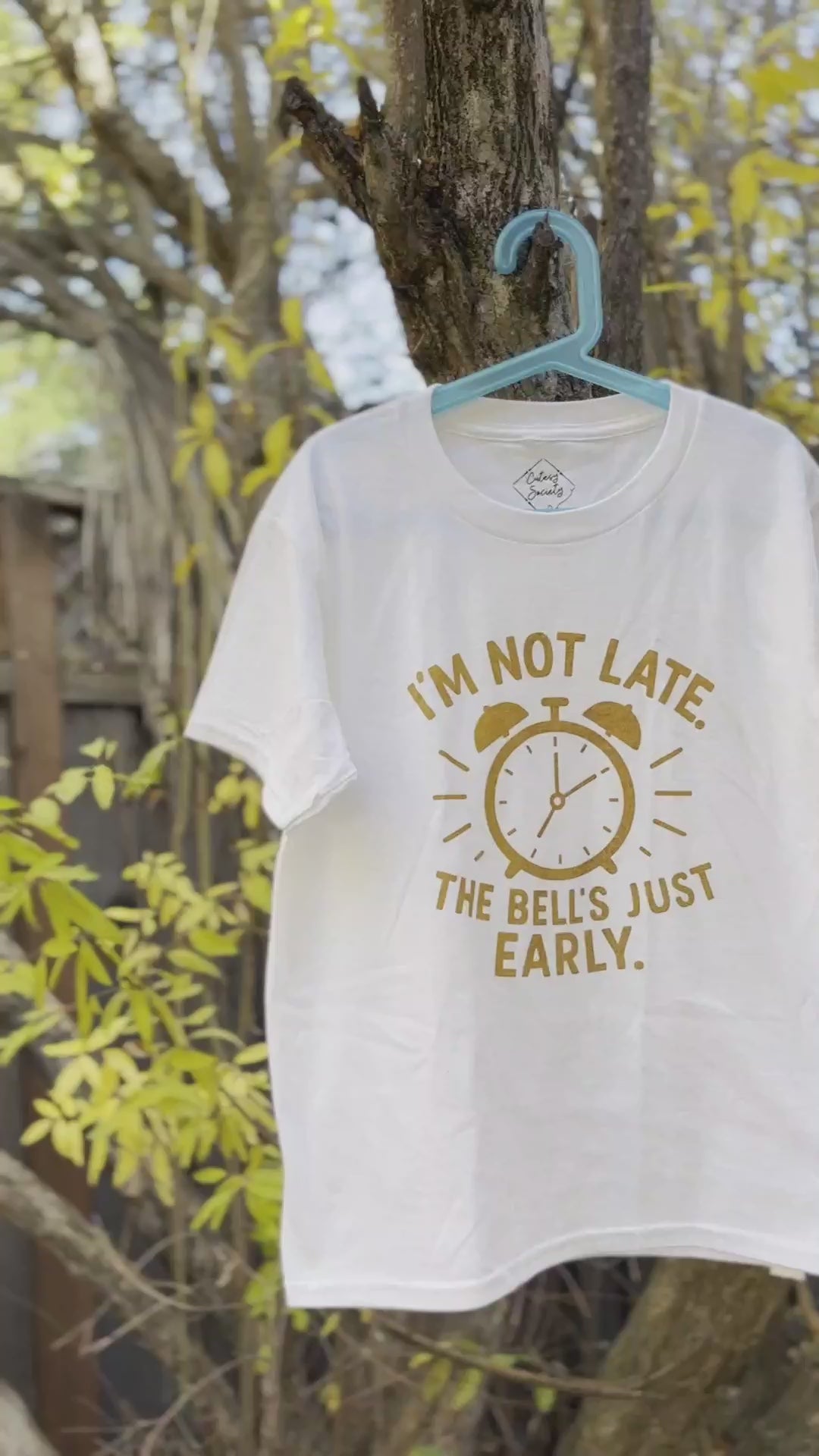 Real product video: I'm not late, the bell's just early (White) — original recorded sound